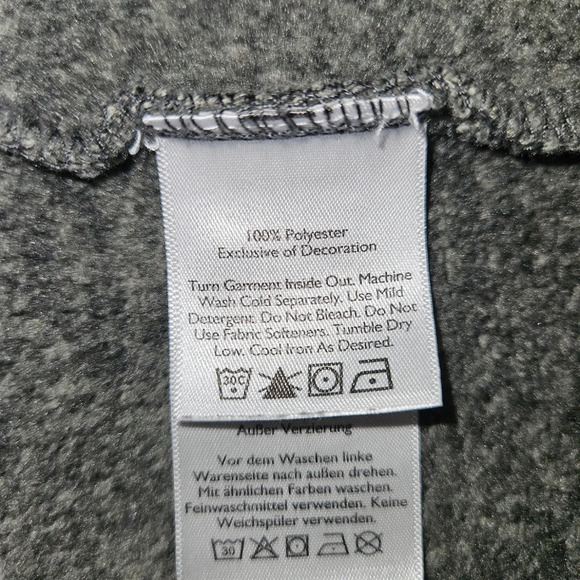 Eddie Bauer Men's Gray 1/4 Zip Fleece Sweater Size LT - Picture 9 of 9